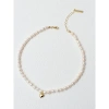 2021 New Korean natural freshwater pearl heart-shaped smiling face pendant necklace, fairy-like and versatile collarbone chain Specification image